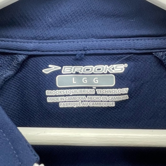 Brooks Running Windbreaker Jacket in Navy Size Large - Picture 4 of 6